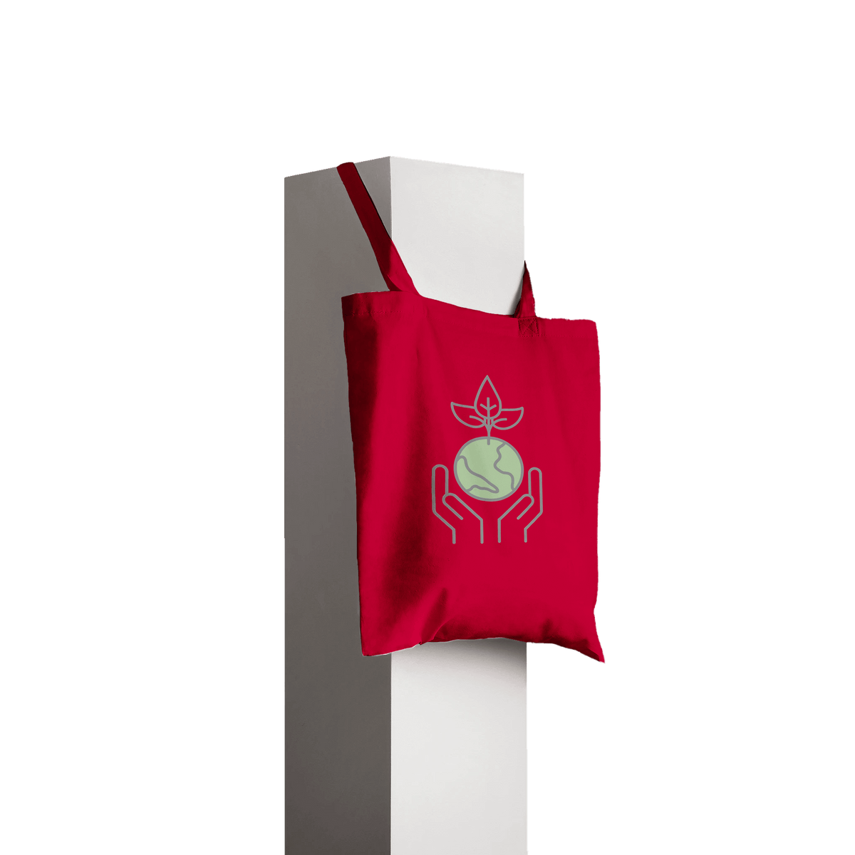 Care For The Planet Red Tote Bag