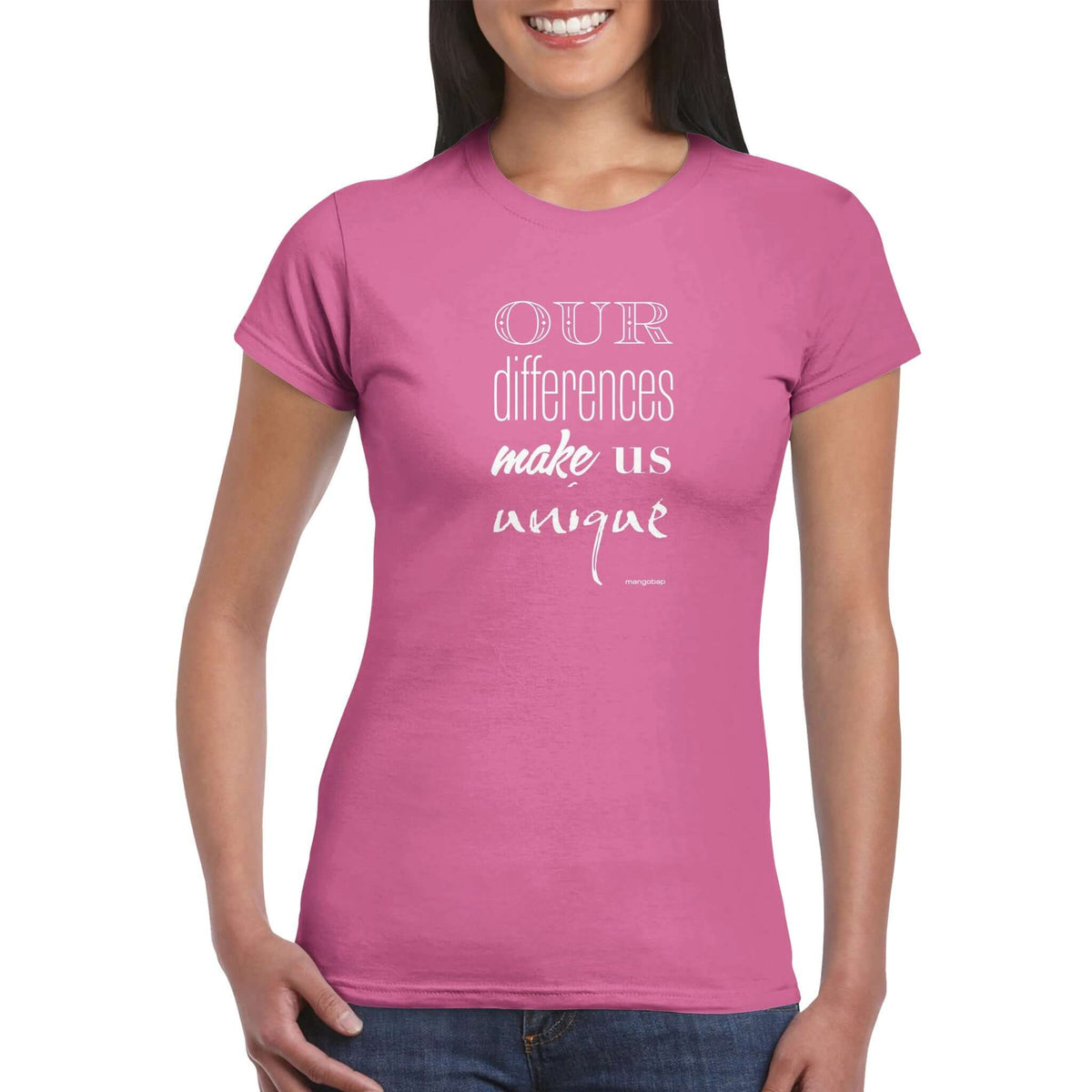Womens Our Differences Makes Us Unique azalea t shirt - MangoBap