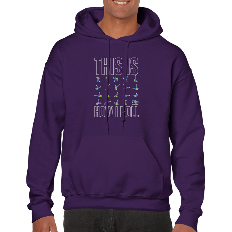 Old School Breaker purple hoodie - MangoBap
