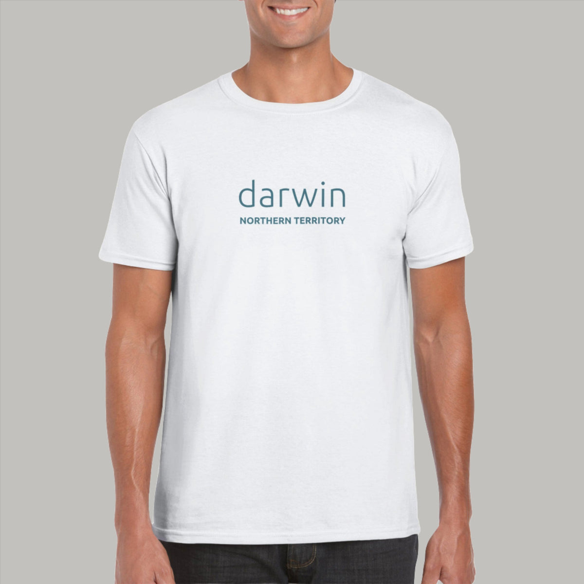 Mens Darwin Northern Territory white t shirt - MangoBap