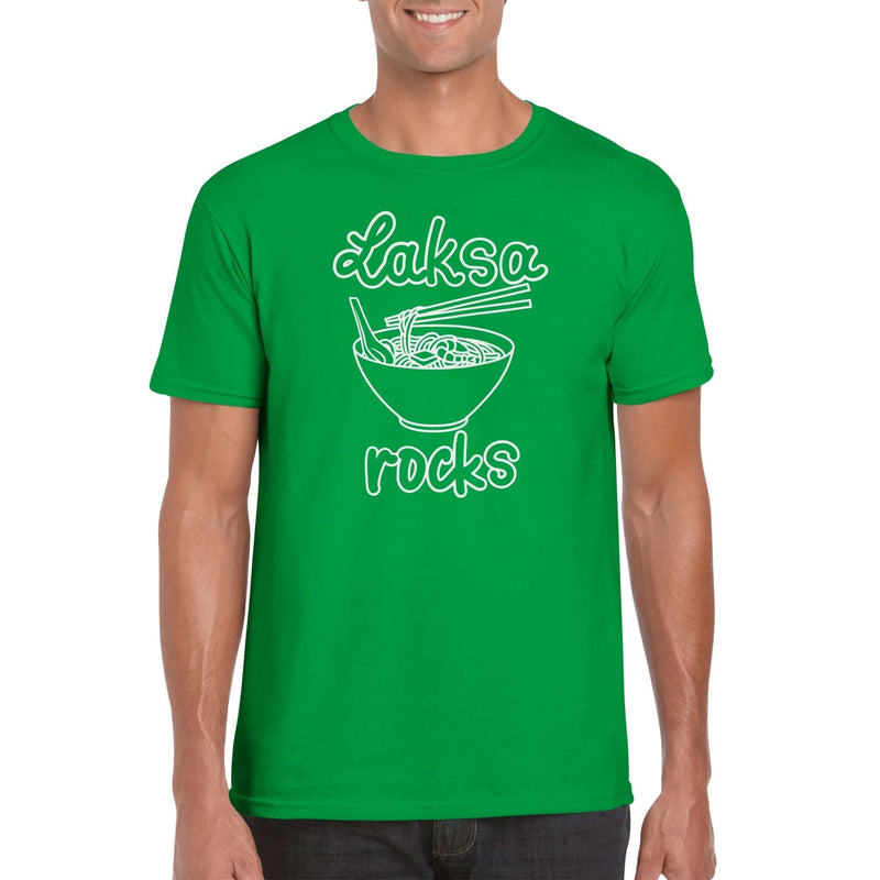 Mens Laksa Rocks Irish Green t shirt - MangoBap