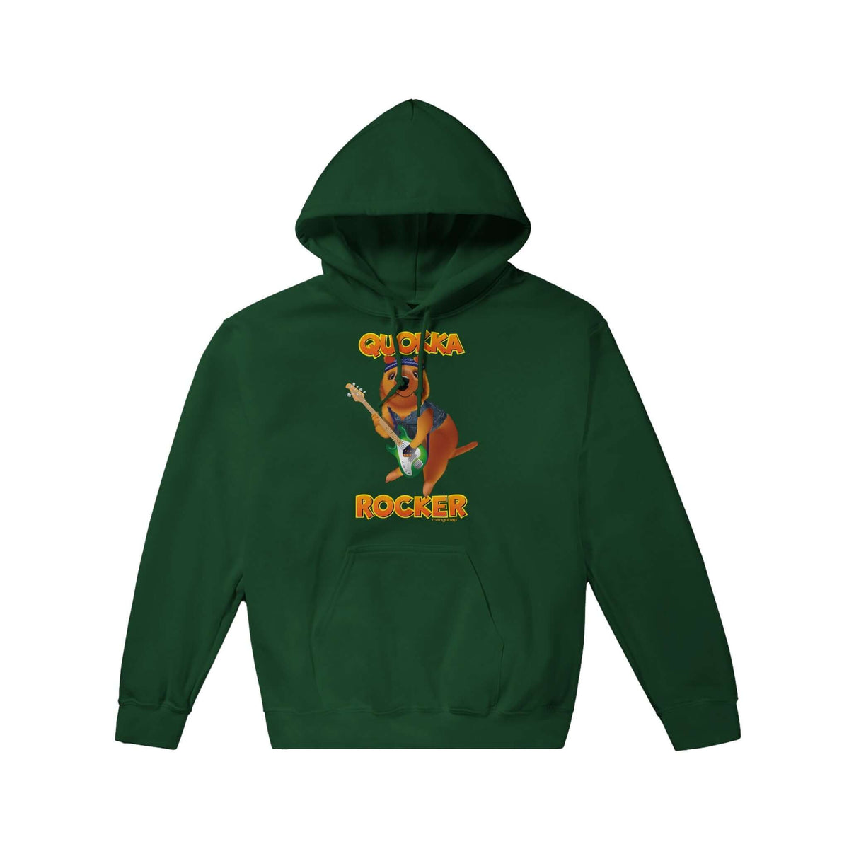 Quokka Rocker forrest green hoodie - MangoBap