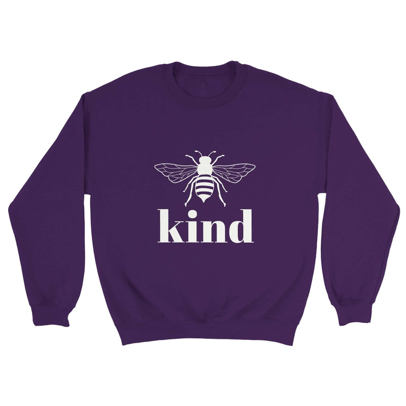 Bee Kind purple sweatshirt - MangoBap